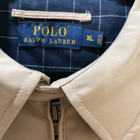 Polo by Ralph Lauren Tan Lightweight Windbreaker Jacket Bi-Swing Size XL - Picture 3 of 9